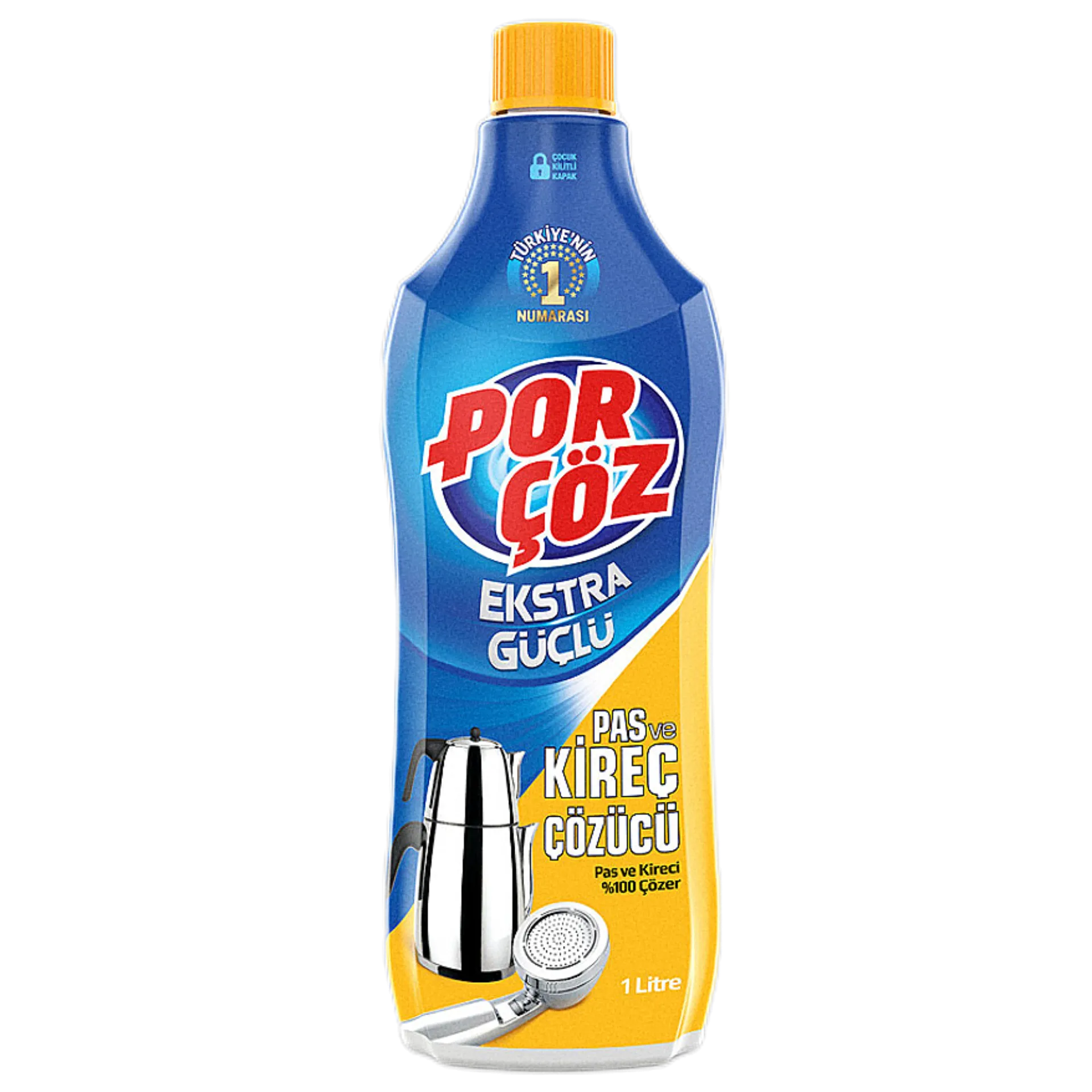 مایع پاک‌کننده زنگ و رسوب Porçöz حجم ۱۰۰۰ میلی‌لیتر